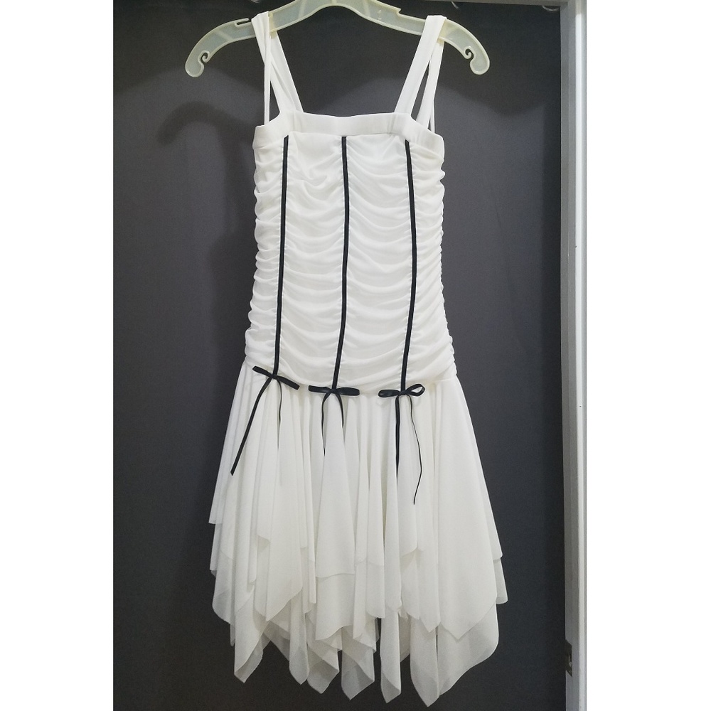 White and Black Dress.